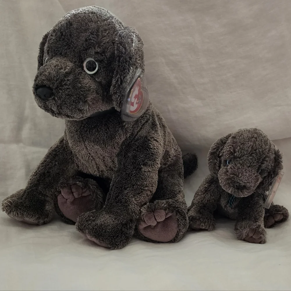 NWT-Ty Beanie Buddy & Beanie Baby set Frisbee the Dog - Picture 3 of 4